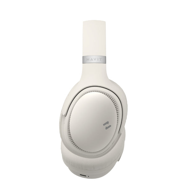 سماعة الرأس Havit H630BT اللاسلكية (Beige) صوت عالي الدقة، تصميم قابل للطي، وتشغيل يصل إلى  36  ساعة